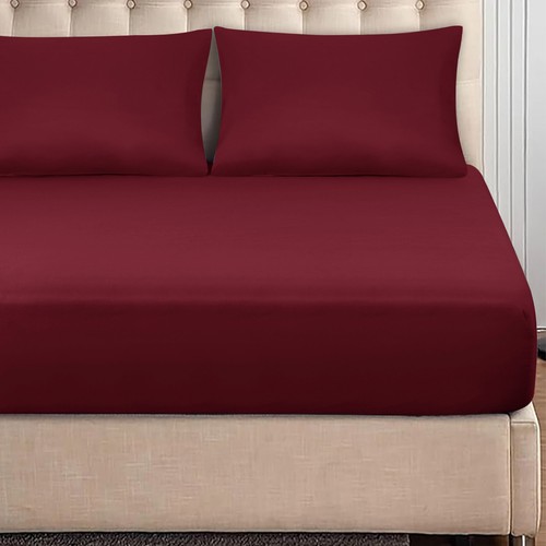 1800 Deep Pocket Fitted Sheet Queen King Fully Elastic Fitted Sheets Bed Sheets - Picture 43 of 47
