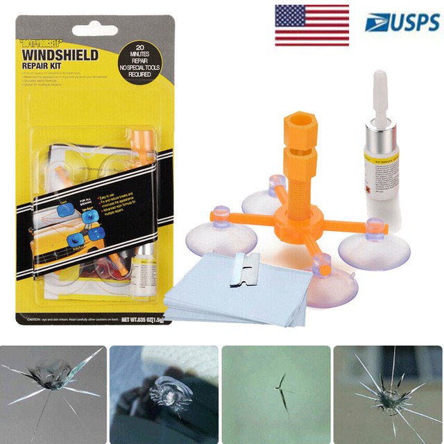DIY Car Windshield Repair Kit Wind Glass Bullseye Rock Chip Crack Star