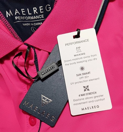 Maelreg L Hot Pink Dress Shorts TENNIS GOLF Athletic Wicking UPF 30 Pockets NEW - Picture 3 of 6