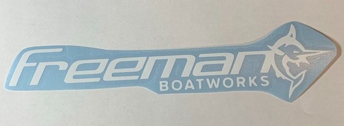 Freeman Boats Logo #2 Die Cut Vinyl Decal High Quality Outdoor Sticker Fishing - 第 1/3 張圖片