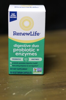 renewlife digestive duo probiotic enzyms 30 vegetarian capsules