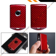 For Volvo Xc40 Xc60 Xc90 S90 V90 Remote Key Fob Premium Red Carbon Fiber Case