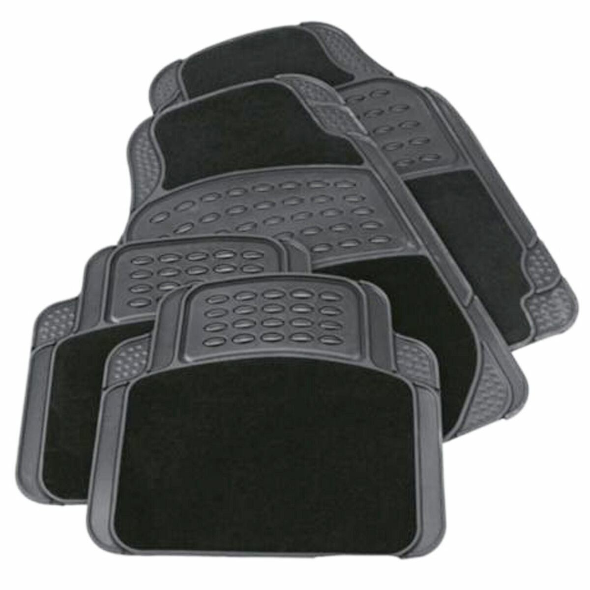 Heavy Duty Rubber & Carpet Floor Mats Set for Toyota Prius Avensis Aygo