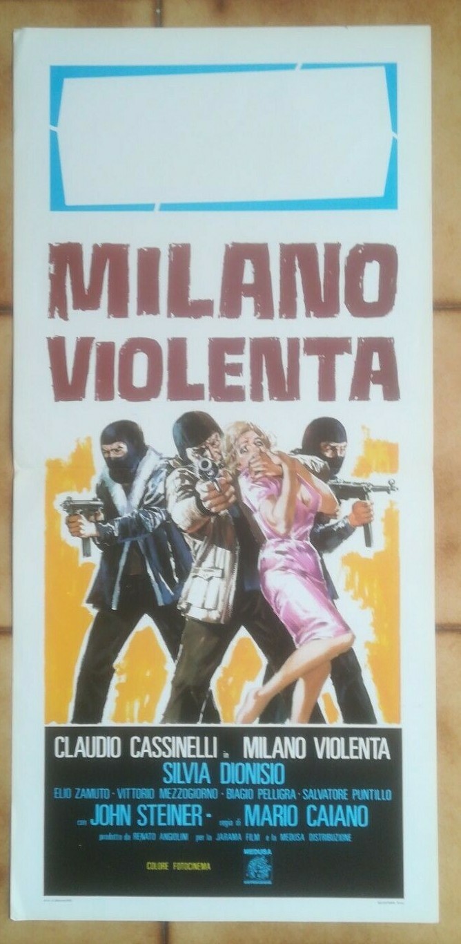 Locandina originale film Milano violenta (1976) - Regia di Mario Caiano