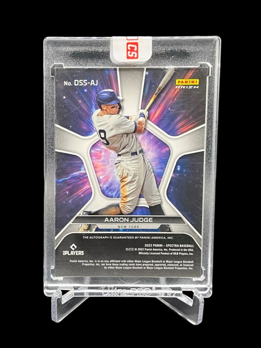 2022 Panini Spectra Deep Space Auto Aaron Judge SSP On Card Silver 