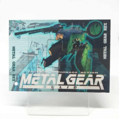 064 Metal Gear Rex Metal Gear Solid Trading card Plastic Back serial KONAM Japan