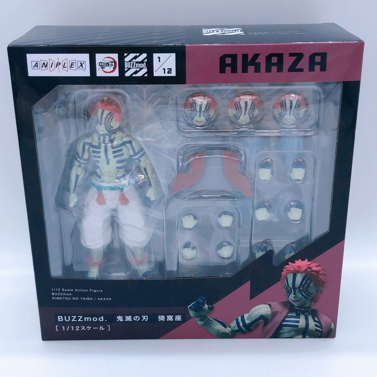 BUZZmod. Demon Slayer Akaza 1/12 Scale Figure Kimetsu no