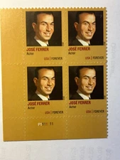 U S. Plate Block SC 4666 Jose Ferrer MNH PL P1111111 2012