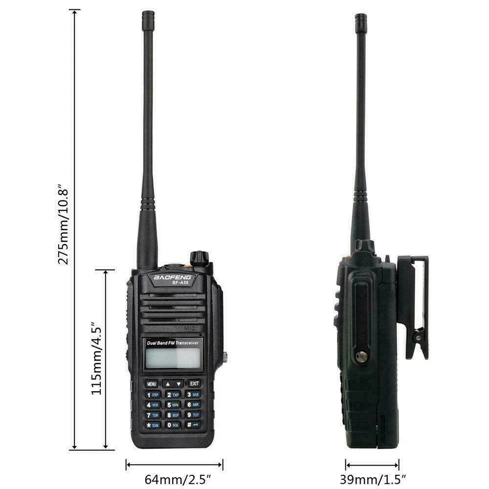 US Baofeng BF-A58 IP67 Waterproof Two Way Radio VHF/UHF Dual Band Walkie Talkie - Image 2 of 4