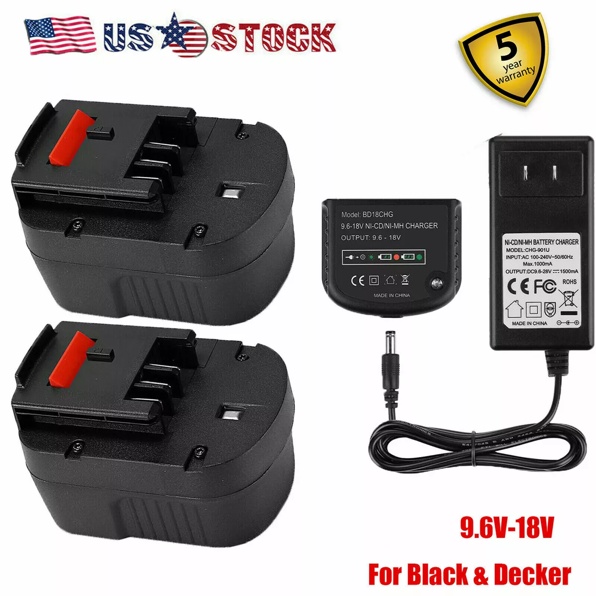 HPB12 12v Battery or Charger For Black + Decker Firestorm FS120B