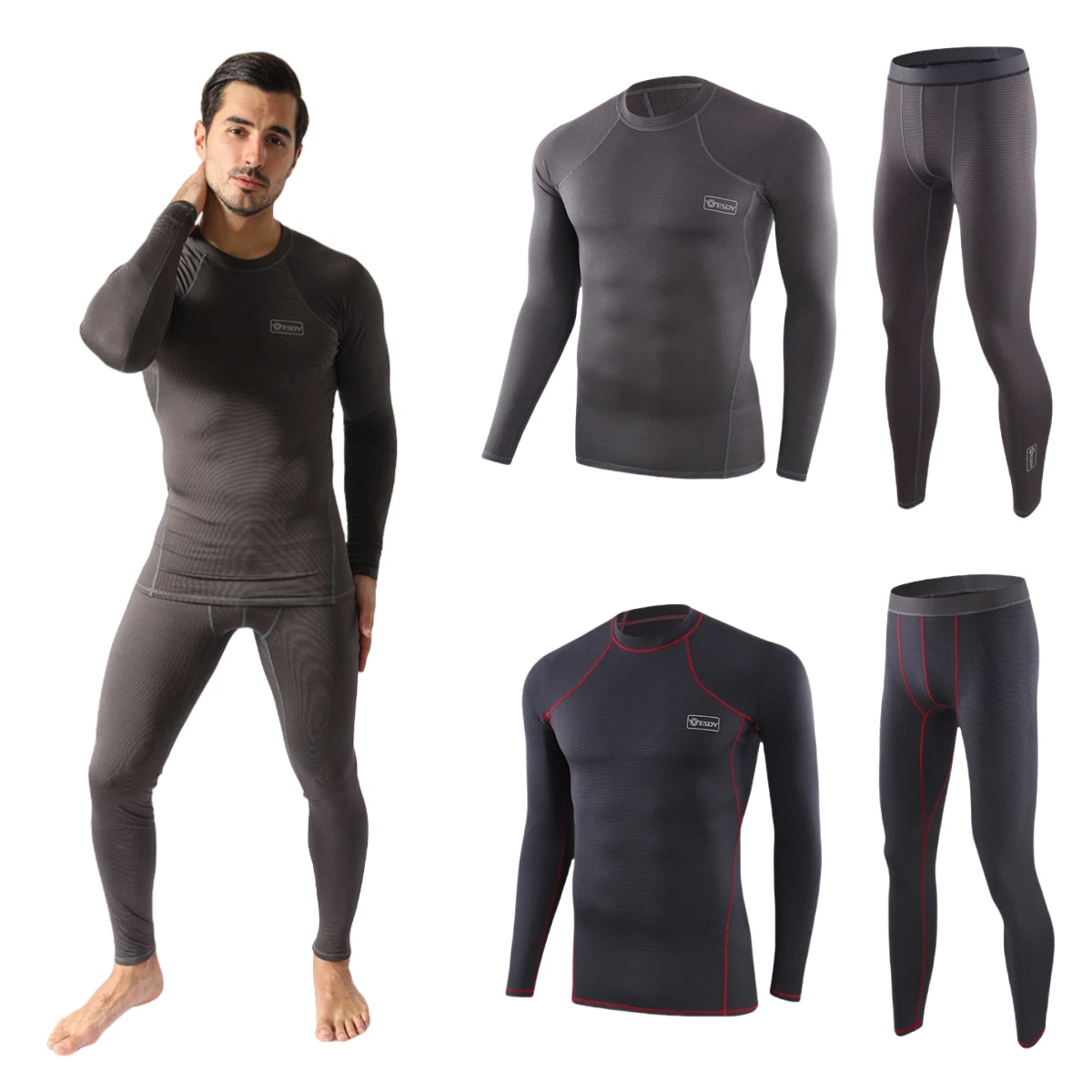 Thermal Underwear for Men Long Johns Set with Warmer Lined Base Layer Top Bottom
Opens in a new wind