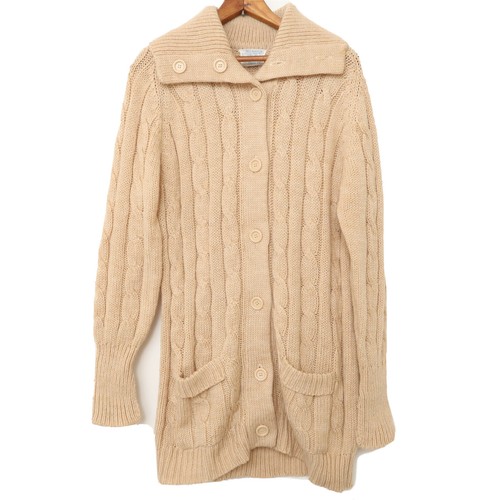 Vintage Sears Chunky Knit Cowl Cardigan 