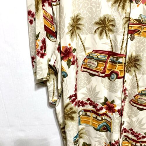 Point Zero Hawaiian Shirt Men's Size L Woody Surfing Beach Wagon Aloha - Picture 5 of 11