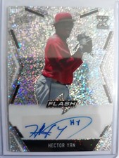 2020 Leaf Flash Hector Yan Rookie RC Silver AUTO #BA-HY1 LA Angels Prospect