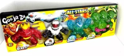 HEROES OF GOO JIT ZU ALL STARS 4 PACK Set W/ ULTRA RARE HYDRA Exclusive Rare HTF