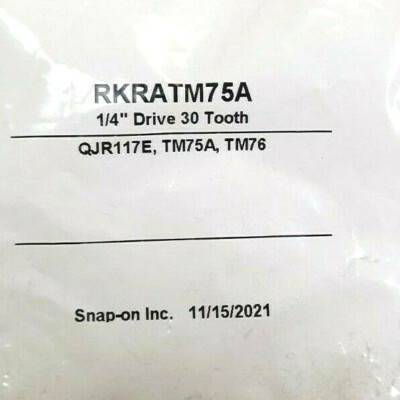 Snap-On ™ Tools 1/4” Drive Ratchet Repair Kit RKRATM75A For