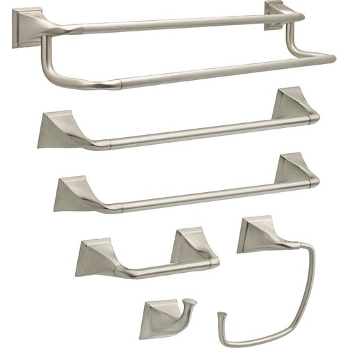 Everly 24 in. Double Towel Bar in SpotShield Brushed Nickel - Picture 3 of 6