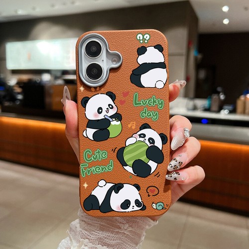 Cute Panda Soft TPU Case For iPhone 16 Pro Max 15 14 13 12 11 Shockproof Cover - Picture 14 of 17