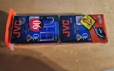2 JVC TC-30 Compact VHS EHG 90 Min High Energy Camcorder Tapes New