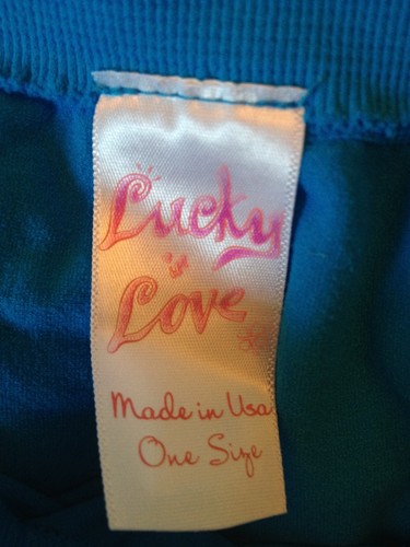 Lucky Love Bright Blue Tennis Capris - Girls Size One Size (Approx. 8 /10) - Picture 3 of 3