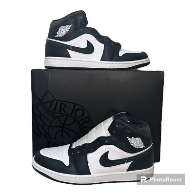 Nike Air Jordan Mid SE 'Panda Elephant' White Black FB9911-001 Mens Size  10