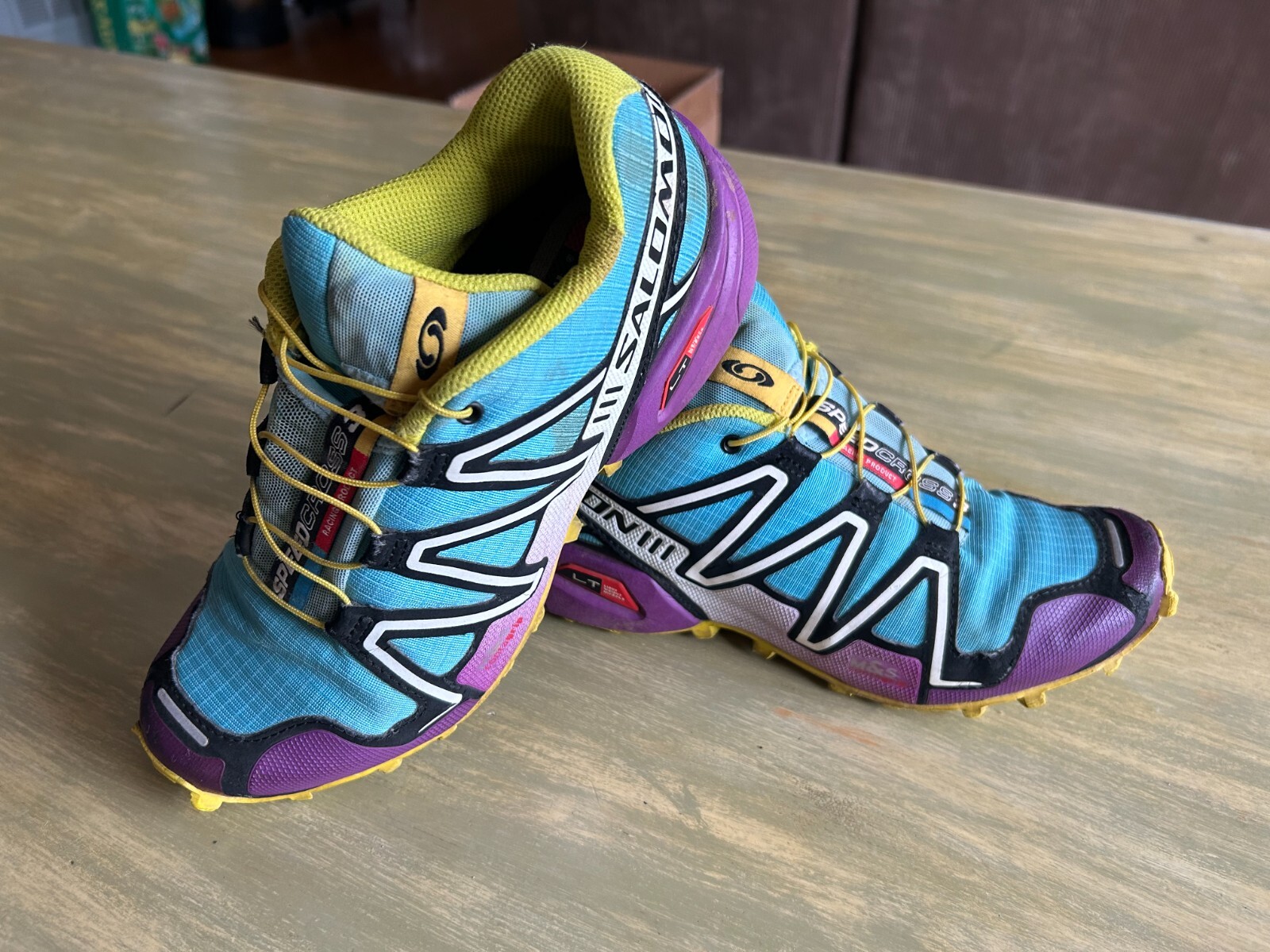 SALOMON Scarpe da Trail Running Donna Speedcross 3 LT Giallo Nero Rosa Taglia 6M