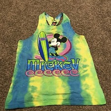 mickey unlimited disney mickey mouse one size tye dye tank top usa b3