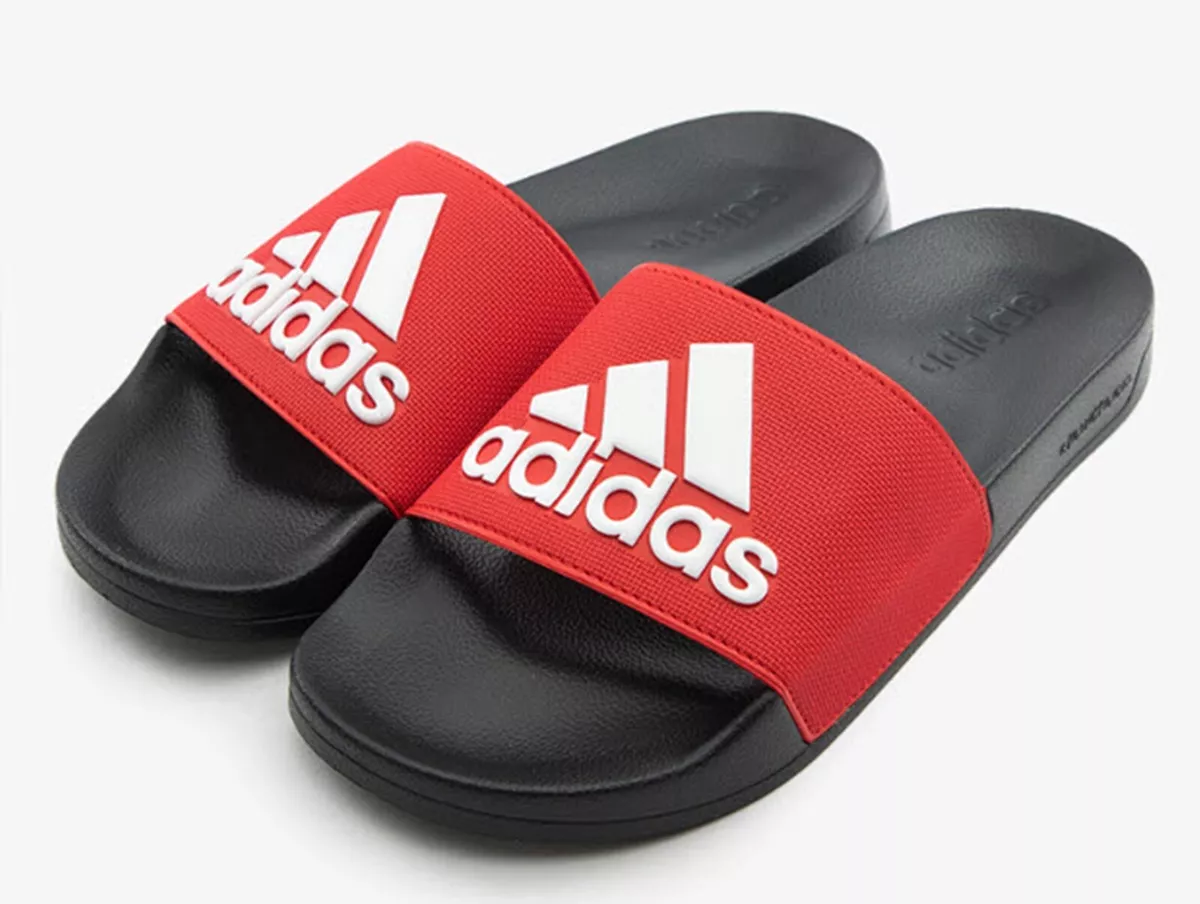 Adidas Slides Unisex Striped Slippers No Box! White