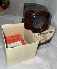 Vintage 1945 Imperial Chromat-O-Scope Slide Plastic Mahogany Viewer Box Pamphlet