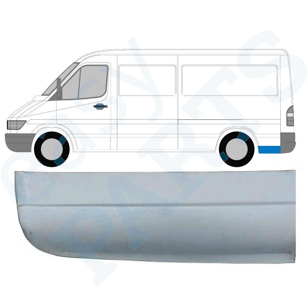MERCEDES SPRINTER VW LT 1995-2006 MWB REPAIR PANEL LOW / LEFT LH