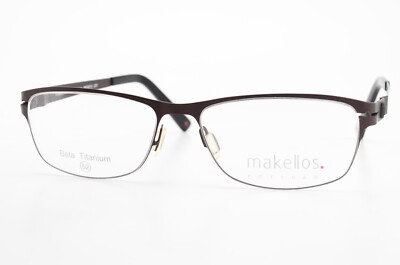 MAKELLOS POTSDAM Brille ME 9010 201 Beta Titanium 52-15 135 C3 Flexibel Red Dot