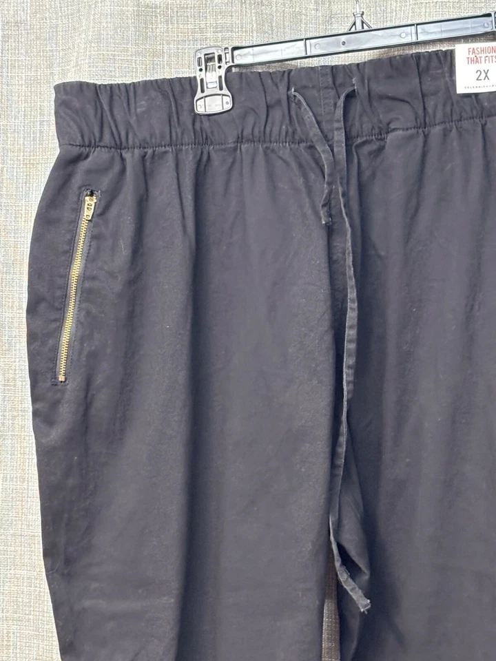 Celebrity Pink Plus Size Zip-Pocket Pull-On Pants, Black, 2X - Image 3 of 4