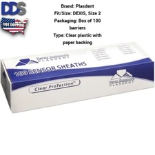 Plasdent Sensor Sheaths for DEXIS, Size 2 100/Cs. (FAST SHIPPING)