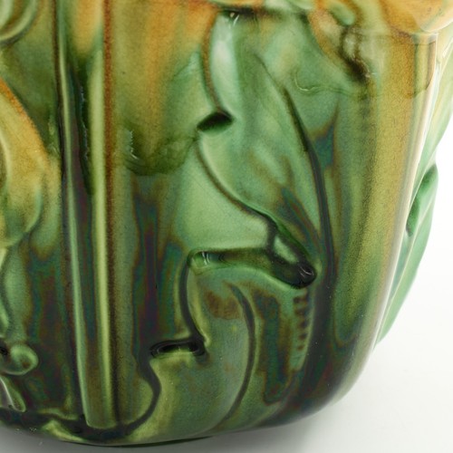 Antique Ault Majolica Planter Jardinière Christopher Dresser Style, England - Picture 22 of 24