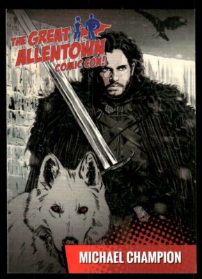 Michael Champion Warrior Wolf Comic Con Promo Card #7 (NM)