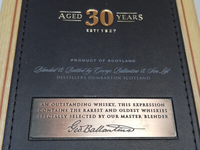Ballantine's Scotch Whisky Aged 30 Years Empty Wooden Box | eBay