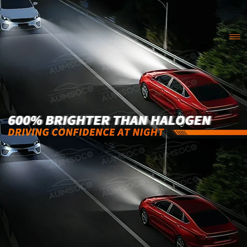 Kit de 6 faros LED haz alto/bajo + faros antiniebla para Cadillac SRX 2004-2009 Foto 2 de 4