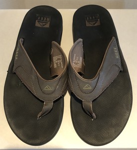 Men's Reef Flip Flops with Bottle Opener - Brown Size 11 | eBay