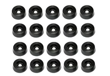 250 MEDIUM ROUND RUBBER FEET BUMPERS 0.859 W x 0.312 H - MADE IN USA / FREE S&H