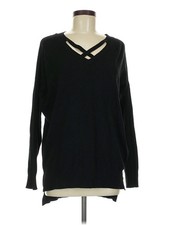 Lulus Women Black Pullover Sweater M