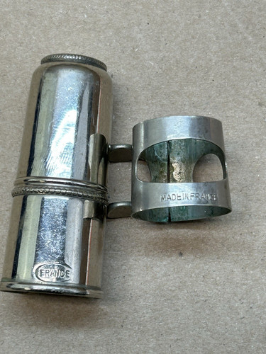 Vintage Bb Soprano Clarinet France Ligature And Cap
