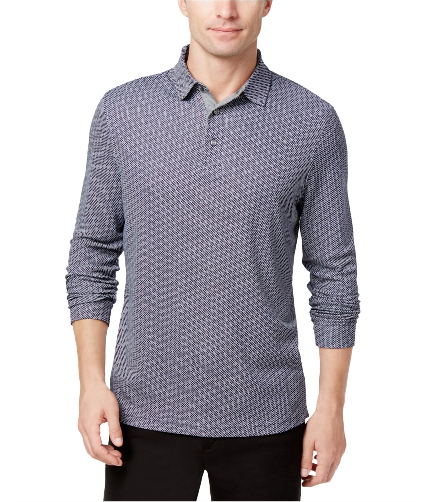 INC Mens Klaus Stripe Polo Shirt Blue Small 6190₽