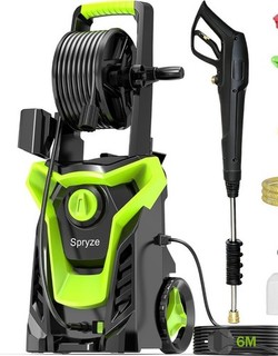 Pressure Washer 4 Nozzles 8M High‑Pressure Hose 2000W