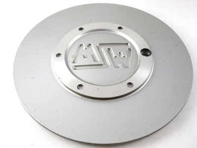 MSW SILVER 6 1/4'' (FRONT) CUSTOM WHEEL CENTER CAP*  #M547M FORGED (FOR 1 CAP)