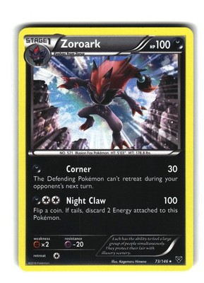Zoroark 73/146 Rare XY Pokémon Card Holo | eBay