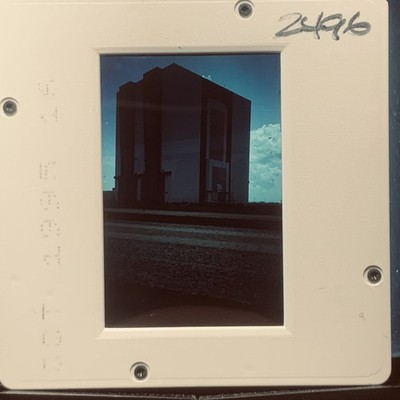 Vintage 1988 35mm Slide Kennedy Space Center VAB Type Building NASA Era Photo