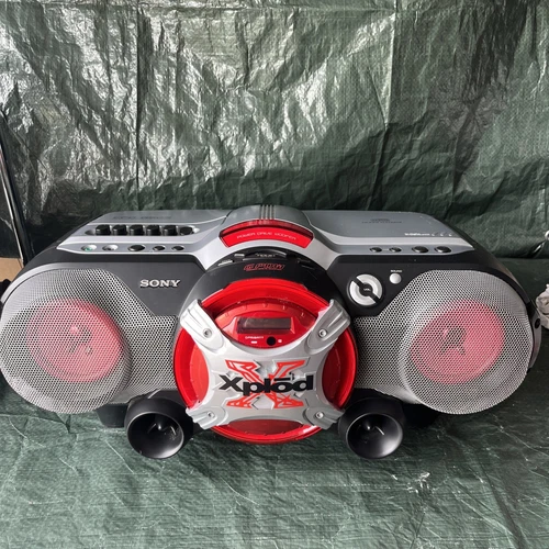 Sony Xplod CFD-G505 Boombox CD Radio Cassette-Corder Big Bass Read