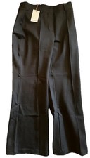 Quince Ultra-Stretch Ponte Flare Leg Pants Large Black Trouser Minimalist SP25