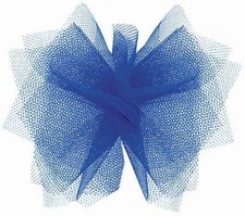 6"X25Yds Royal Blue Tulle Ribbon