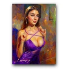 Olivia Casta #8 Art Card Limited 7/50 Edward Vela Signed (Celebrities Women)